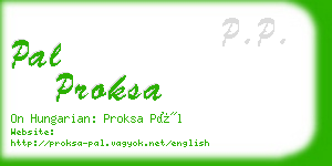 pal proksa business card